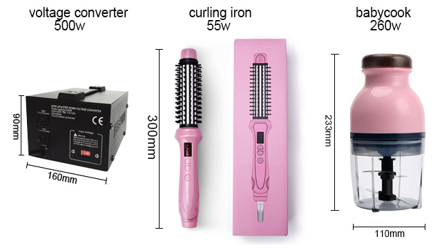 500w voltage converter and appliances